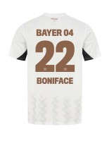 Moške Nogometnih dresov Bayer Leverkusen Victor Boniface #22 Gostujoči 2024-25 Kratki rokavi